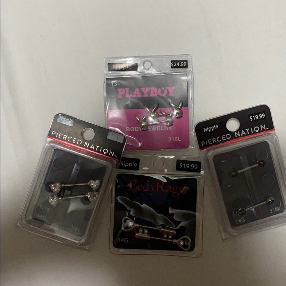 Nipple rings all brand new